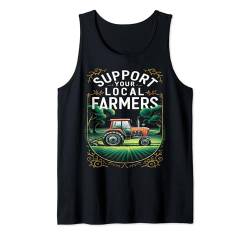 Unterstützen Sie Local Farmers Tractor Tank Top von Funny Gifts