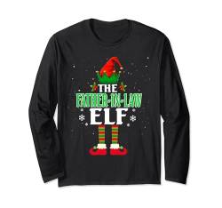 Schwiegervater Elf Matching Family Group Christmas Party Fun Langarmshirt von Funny Gingerbread Man Shirt Christmas Family