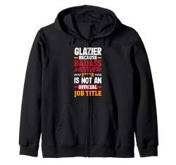 Lustiger Glaser Kapuzenjacke von Funny Glazier Apparel & Gifts