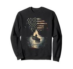 Amerikanische Flagge, Kajakfahren, USA, Naturliebhaber, Kajaker, Geschenk Sweatshirt von Funny Graphic Tees For Women and Men