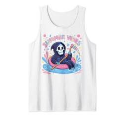 Summer Reaper Lustiges Skelett Sommer Strand Urlaub Vibes Tank Top von Funny Graphic Tees For Women and Men