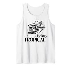 Tropische Strandpalmen, Sommerurlaubstimmung, Sonnenbaden Tank Top von Funny Graphic Tees For Women and Men