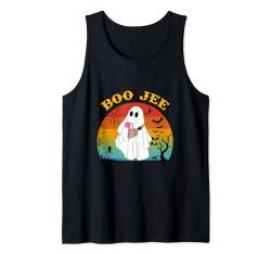 Lustiges Halloween Boo Geist Kostüm Retro Gruseliger Boo Jee Geist Tank Top von Funny Halloween Boo Ghost Costume Boojee Ghost tee