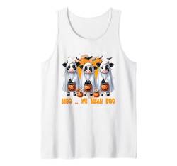 I Mean Boo Cow Halloween-Party-Kostüm Tank Top von Funny Halloween Costume & Gift for Halloween Party