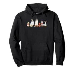 Niedlicher Geisterhund lustiges Halloween-Outfit Kostüme Hund Geist Pullover Hoodie von Funny Halloween Ghost Gamer Pumpkin Apparel Co.