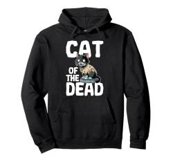 Lustige Halloween-Katze der Toten Pullover Hoodie von Funny Halloween Lover Graphics Co.