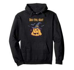 Boo-Tiful Night Süßer Kürbis Hexe Faule Halloween Kostüm Pullover Hoodie von Funny Halloween - Tee