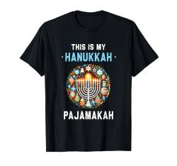 Chanukkah-Pyjama, "This is My Pajamakah", Chanukah-Pyjama T-Shirt von Funny Hanukkah Pajamas Ugly Chanukah Sweater Gift