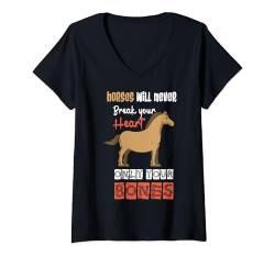 Damen Lustiges Reitdesign mit Zitat für Pferdeliebhaber T-Shirt mit V-Ausschnitt von Funny Horse Gift Horse Lover Gifts & Shirts