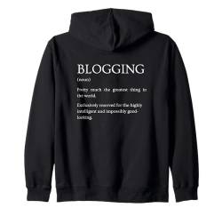 Blogging-Definition - Lustige sarkastische Blogger-Erklärung Kapuzenjacke von Funny Humor Definitions Apparel Gifts