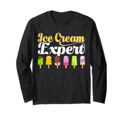 Eiscreme Gelato Sommer Männer Frauen Jungen Mädchen Eis Langarmshirt von Funny Ice Cream Lover Gifts Sundae Men Women Kids