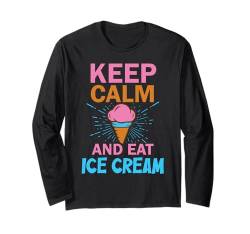 Eiscreme Gelato Sommer Männer Frauen Jungen Mädchen Eis Langarmshirt von Funny Ice Cream Lover Gifts Sundae Men Women Kids