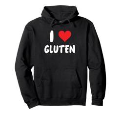 I Love Gluten - Herz - Bake Baker Backen Bakeshop Brot Pullover Hoodie von Funny Job Hobby Boss Co-Worker for Men Women by RJ