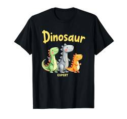 Dinosaurier-Dinosaurier-Experte, Paläontologe für Kinder, Jungen, Mädchen T-Shirt von Funny Kids Boys Girls Be an Expert Dinosaurs Gifts