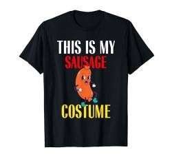 This is My Sausage Kostüm Lustiges Lazy Halloween Kostüm Crew T-Shirt von Funny Lazy Foodie Halloween last minute Women Men