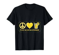 Peace Love Limonade Sommer Lustige Zitronenliebhaber Kinder Mädchen Jungen T-Shirt von Funny Lemonade Crew matching outfit for Kids