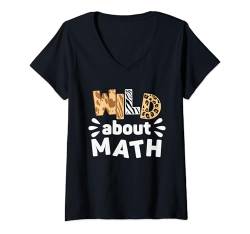 Damen Lustiger Mathematiklehrer Pi Liebhaber von Mathematik-Gleichungen für Männer und Frauen T-Shirt mit V-Ausschnitt von Funny Math Gifts Mathematics Stuff And Accessories