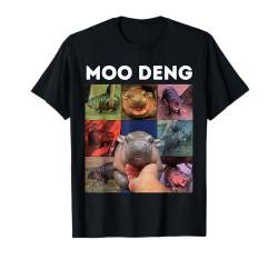 Lustiges Moo-Deng Baby Pygmy Nilpferd Niedlicher Zoo für Familie T-Shirt von Funny Moo-Deng Baby Pygmy Hippo