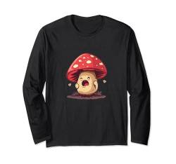 Lustiges weinendes Baby-Pilz-Kostüm Langarmshirt von Funny Mushroom Outfit