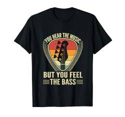Du hörst Musik, aber du fühlst dich wie der Bassgitarrist altmodisch T-Shirt von Funny Music Lover Guitar Player Gifts
