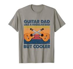 Guitar Dad wie ein normaler aber cooler Vintage-Gitarrist T-Shirt von Funny Music Lover Guitar Player Gifts