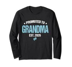 2026 zur Oma befördert und bald zur Oma befördert, Beste 2026 Langarmshirt von Funny New Family Promoted Pregnancy 2026