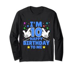 10 Jahre alt Geburtstagsgeschenke für Kinder 10. Geburtstag Langarmshirt von Funny Novelty Cute Kids Birthday Gifts Store By Mj