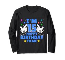 15 Jahre alt Geburtstagsgeschenke für Kinder 15. Geburtstag Langarmshirt von Funny Novelty Cute Kids Birthday Gifts Store By Mj