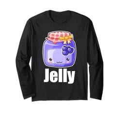 Kawaii Peanut Butter & Jelly PB&J Blueberry Paare Matching Langarmshirt von Funny Peanut Butter & Jelly BFF Couples Food Co.