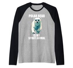 Coole Eisbär-Kunst für Männer, Frauen, Kinder, Eisbär-Liebhaber Raglan von Funny Polar Bear Gift Polar Bear