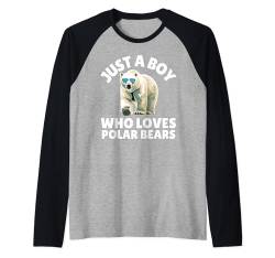 Eisbär-Design für Männer und Jungen, arktischer Eisbär-Liebhaber Raglan von Funny Polar Bear Gift Polar Bear