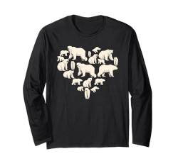 Lustige Eisbär-Kunst für Männer und Frauen, arktischer Eisbär-Liebhaber Langarmshirt von Funny Polar Bear Gift Polar Bear