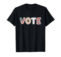 Vote Retro Vintage USA Civic Action Rights November Wahl T-Shirt von Funny Political President Election Co.