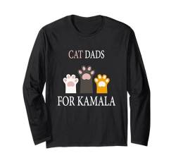 Herren Cat Dads For Kamala Funny Political Langarmshirt von Funny Political Shirts by Southerngal