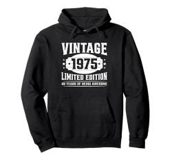 Vintage 1975 Limited Edition Men Women Classic Year Birthday Pullover Hoodie von Funny Retro Birthday Gifts Mens Womens Vintage Co.