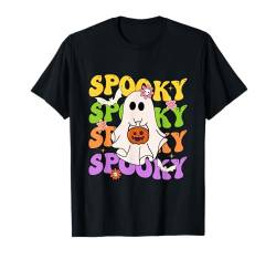 Lustiges Retro-Halloween-Kostüm, gruselige Vibes für Kinder T-Shirt von Funny Retro Groovy Ghost Halloween 2024 Costumes