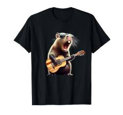 Funny Capybara Bruh Capybara playing Video Games for Boy T-Shirt von Funny Rock Capybara Playing Guitar By GnineZa