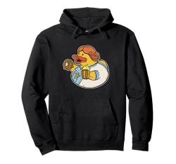 Dirndlente Gummiente Ente Oktoberfest Deutsches Outfit Pullover Hoodie von Funny Rubber Duckie Duck Tees