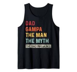 Vintage Dad Papa Der Mann Der Mythos Der schlechte Einfluss Retro Tank Top von Funny Sarcastic Gifts Store