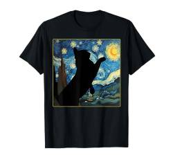 Van Gogh Starry Night Cat T-Shirt Cat Lover Mom Dad Classic T-Shirt von Funny Starry Night Cat Lover Gift T-Shirt