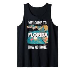 Lustiges "Welcome To Florida"-Retro-Design, lustiges Florida Tank Top von Funny State Pride Souvenir Apparel