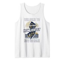 Lustiges "Welcome to New Jersey" Retro-Design, lustiges New Jersey Tank Top von Funny State Pride Souvenir Apparel