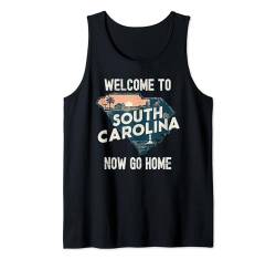 Willkommen bei South Carolina Retro Design, Lustiges South Carolina Tank Top von Funny State Pride Souvenir Apparel