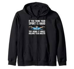 Lustige Schwimmkunst für Männer Frauen Schwimmer Schwimmen Trainer Training Kapuzenjacke von Funny Swimming Gift Pool Swimmer