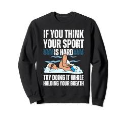 Lustige Schwimmkunst für Männer Frauen Schwimmer Schwimmen Trainer Training Sweatshirt von Funny Swimming Gift Pool Swimmer