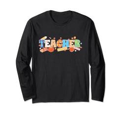 Lehrer Kunst Männer Frauen Lustige Schule Lehrer Langarmshirt von Funny Teacher Gifts