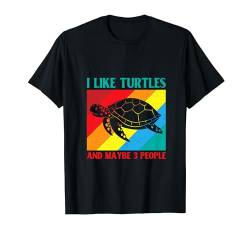 Vintage Schildkröte Design Meeresschildkröte Liebhaber Männer Frauen Jungen Mädchen T-Shirt von Funny Turtle Gifts & Shirts Love Tortoise