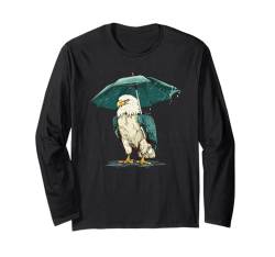 Hübscher Adler mit Regenschirm Kostüm für Jungen und Mädchen Langarmshirt von Funny Umbrella Eagle Outfit