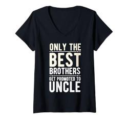 Damen Best Uncle Art For Men Brother Oncle To Be Great Oncle T-Shirt mit V-Ausschnitt von Funny Uncle Gift Awesome Uncle