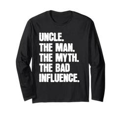 Lustiges Onkel-Design für Onkel Männer The Bad Influence Onkel Langarmshirt von Funny Uncle Gift Awesome Uncle